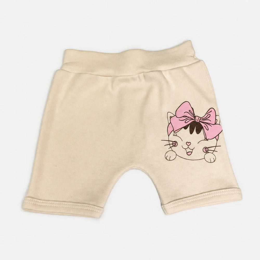 Kit 3 Shorts Saruel Suedine Estampado — Menina · Ref. 1471