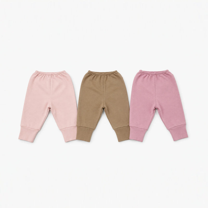 Kit 3 Culotes Suedine com Pé Reversível Liso — Menina · Ref. 1477