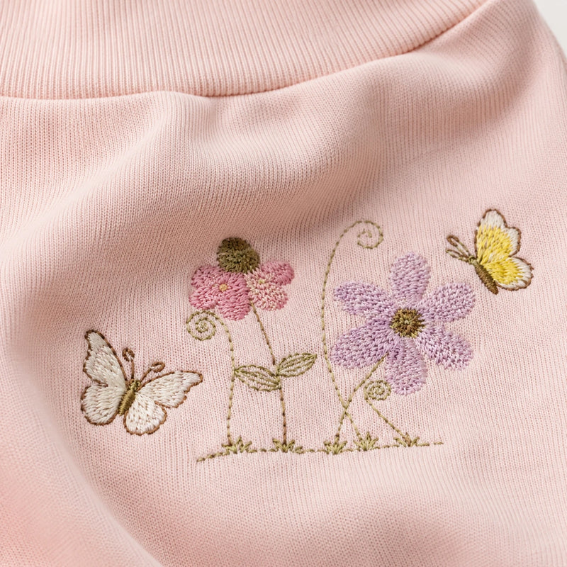 Kit 3 Culotes Saruel Suedine sem Pé Bordado — Menina · Ref. 5067