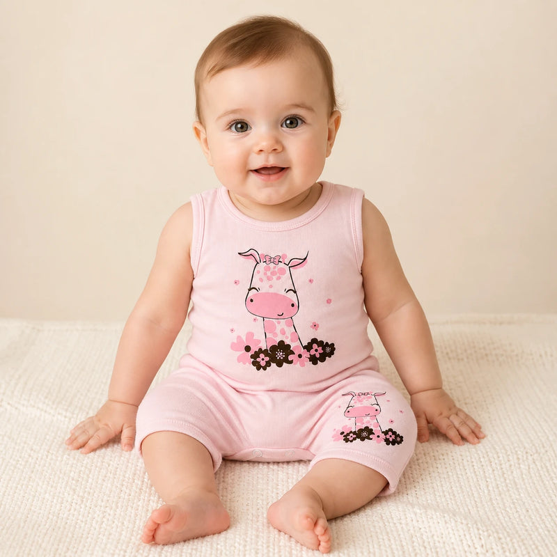 Shorts Avulso Saruel Suedine Estampado — Menina