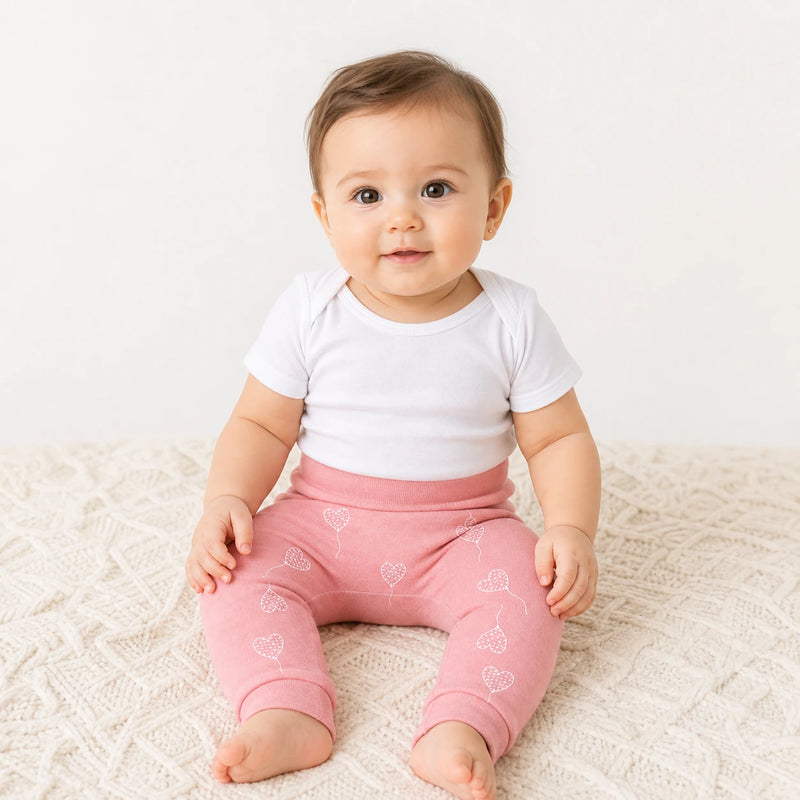 Bebê vestindo culote Saruel Suedine sem Pé Estampado — NinaBoo ref. 1451