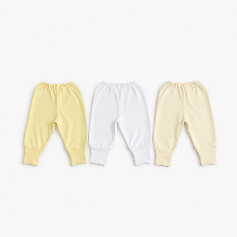 Kit 3 Culotes Suedine com Pé Reversível Liso — Menina · Ref. 1473