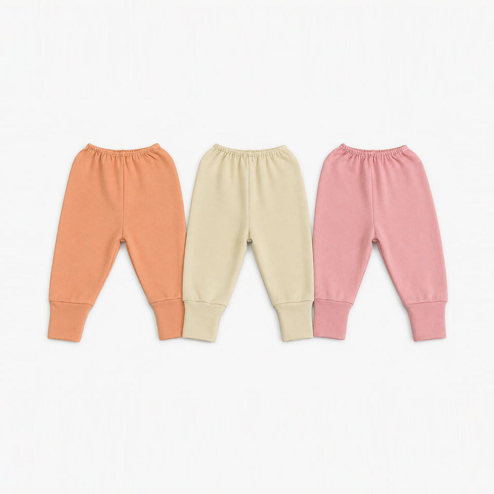 Kit 3 Culotes Suedine com Pé Reversível Liso — Menina · Ref. 1475