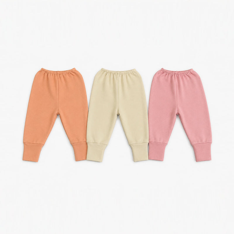Kit 3 Culotes Suedine com Pé Reversível Liso — Menina · Ref. 1475