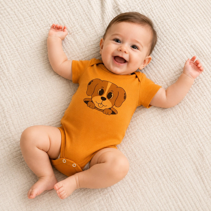 Body Avulso Suedine Manga Curta Estampado — Menino