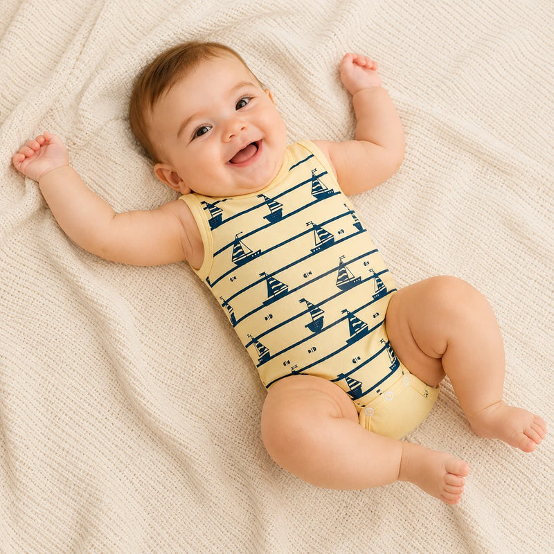 Body Avulso Suedine Regata Estampado — Menino