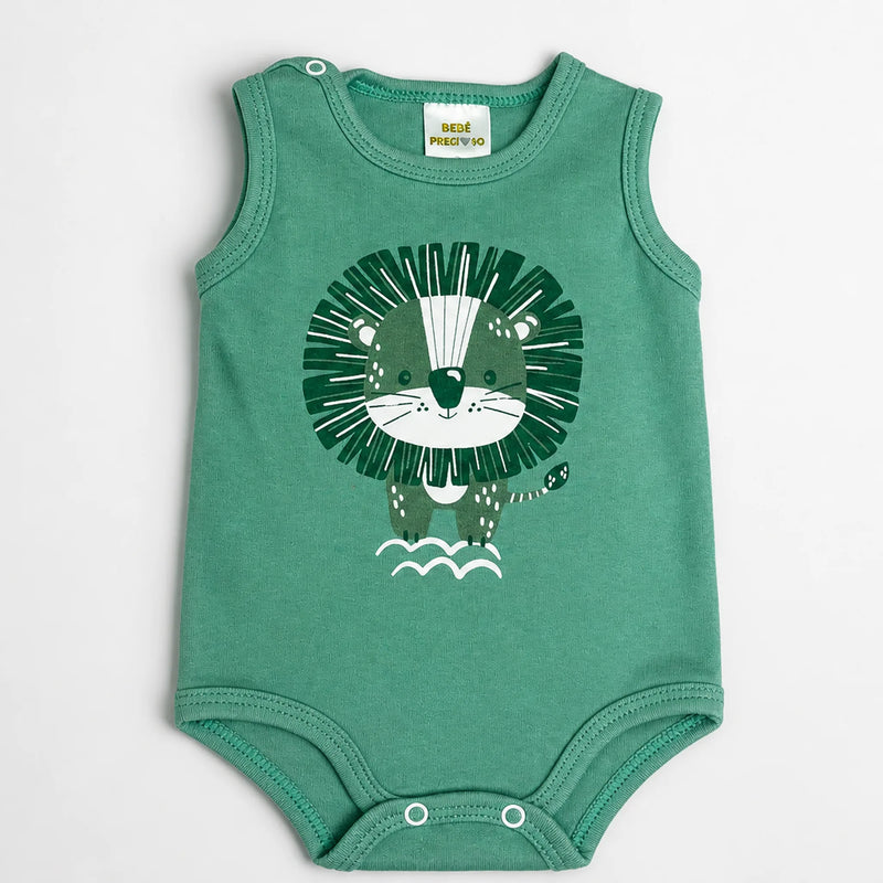 Kit 3 Bodies Suedine Regata Estampado — Menino · Ref. 1500