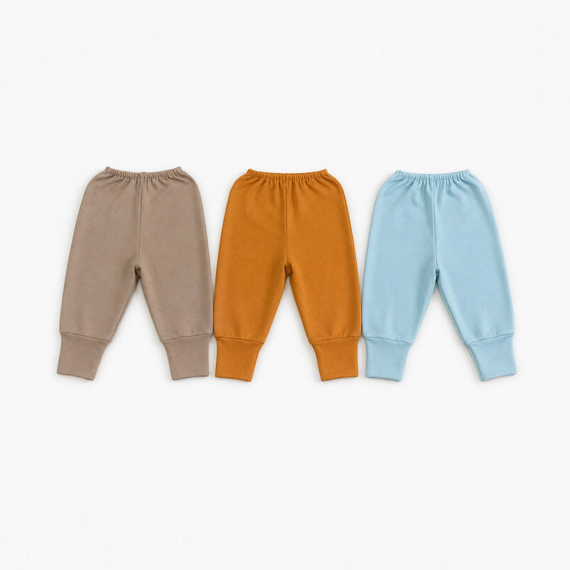 Kit 3 Culotes Suedine com Pé Reversível Liso — Menino · Ref. 1507
