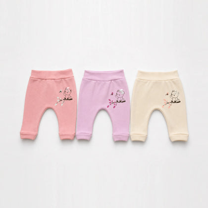 Kit 3 Culotes Saruel Suedine sem Pé Estampado — Menina — a peça de perto: estampa e acabamento
