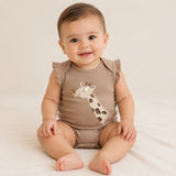 Kit 3 Bodies Suedine Regata Bordado e Babado — Menina