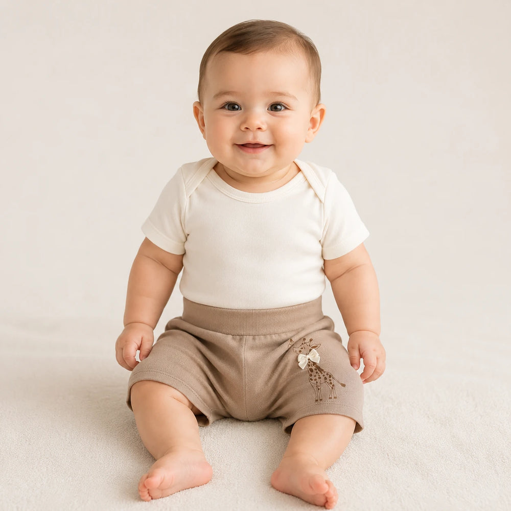 Kit 3 Shorts Saruel Suedine Estampado — Menina · Ref. 5071