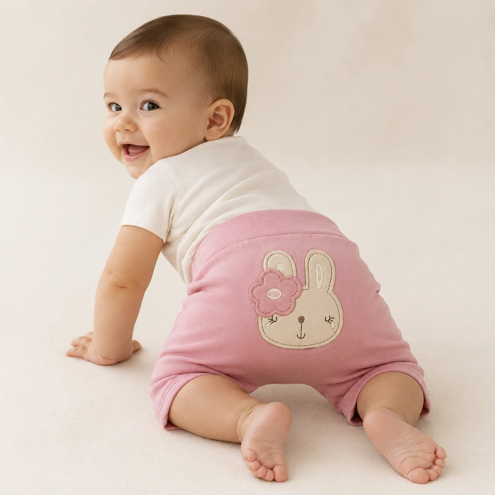 Kit 3 Shorts Saruel Suedine Bordado — Menina · Ref. 5073