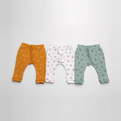 Kit 3 Culotes Saruel Suedine sem Pé Estampa Corrida — Menino — a peça de perto: estampa e acabamento