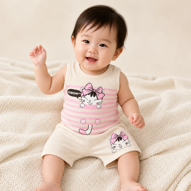 Body Avulso Suedine Regata Estampado — Menina