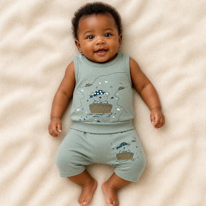Shorts Avulso Saruel Suedine Estampado — Menino