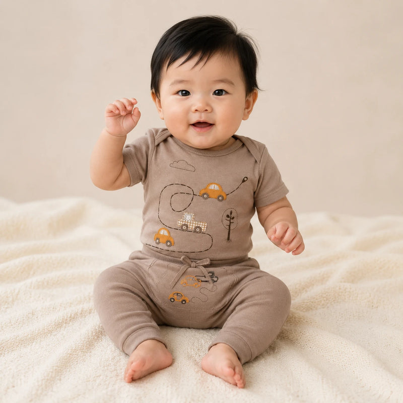 Kit 3 Culotes Saruel Suedine sem Pé Estampado com Bolso — Menino